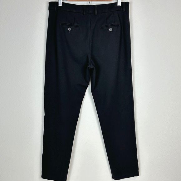 Armani Collezioni Black Viscose Knit Tapered Trousers 8 - Picture 5 of 6